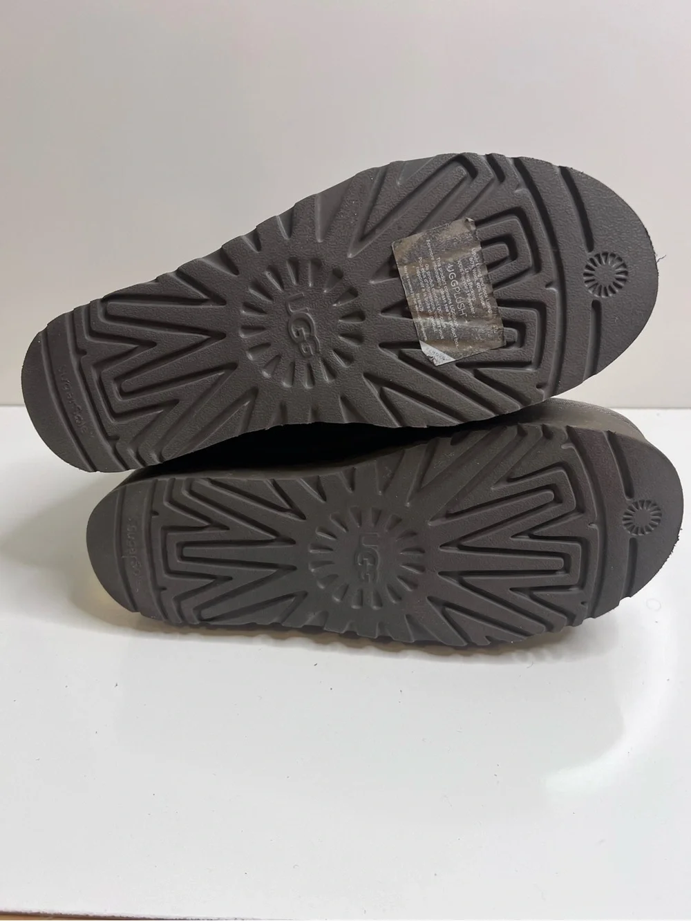 UGG Classic Mini Platform Gray Water-resistant Suede Boots Size US 9 Women